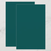 Donker Teal Effen Kleur (Voorkant / Achterkant)