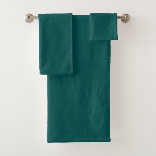 Donker Teal Effen Kleur Bad Handdoek (Insitu)