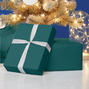 Donker Teal Effen Kleur Cadeaupapier