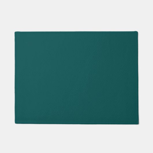 Donker Teal Effen Kleur Deurmat (Voorkant)