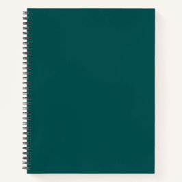 Donker Teal Effen Kleur Notitieboek