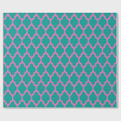 Donker Teal Heet Roze Marokkaans #4 Cadeaupapier (Vlak)