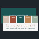 Donker Teal & Koper 2021 Huwelijk Kleurenpalet Kaa Kaart<br><div class="desc">Na maandenlang de heetste kleurentendensen te hebben bestudeerd en gevolgd,  zijn de 2021 bruiloftskleurcombinaties er! Een verzameling van 10 bruiloftskleurpaletten gemaakt met bijpassende bruiloftuitnodiging Stationery-collecties.</div>