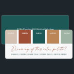 Donker Teal & Koper 2021 Huwelijk Kleurenpalet Kaa Kaart<br><div class="desc">Na maandenlang de heetste kleurentendensen te hebben bestudeerd en gevolgd,  zijn de 2021 bruiloftskleurcombinaties er! Een verzameling van 10 bruiloftskleurpaletten gemaakt met bijpassende bruiloftsuitnodiging Stationery Collecties.</div>