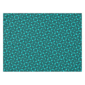 Donker Teal Liberty Bloemmotief Elegant Krachtig Tafelkleed (Voorkant (Horizontaal))