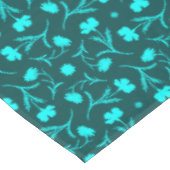Donker Teal Liberty Bloemmotief Elegant Krachtig Tafelkleed (Gekanteld)