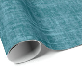 Donker Teal Linnen Cadeaupapier (Rol Hoek)