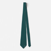 Donker Teal Moderne Initialen Minimalistisch Monog Stropdas (Voorkant)