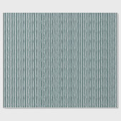 Donker Teal & Witte Scheve Strepen Cadeaupapier (Vlak)