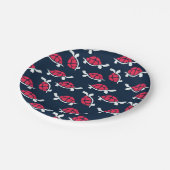 Donker Thema Schildpad Cartoon  Papieren Bordje (Gekanteld)