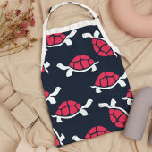 Donker thema schildpad schort