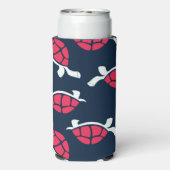 Donker thema schildpad seltzer blikjeskoeler (Seltzer Achterkant)