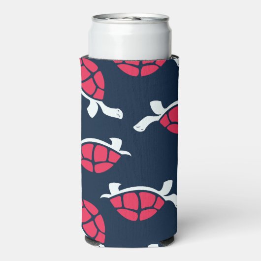 Donker thema schildpad seltzer blikjeskoeler (Seltzer Achterkant)