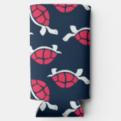 Donker thema schildpad seltzer blikjeskoeler (Achterkant)