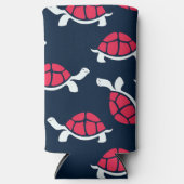 Donker thema schildpad seltzer blikjeskoeler (Voorkant)