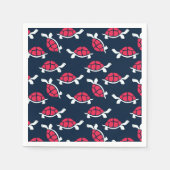 Donker thema schildpad servet (Voorkant)