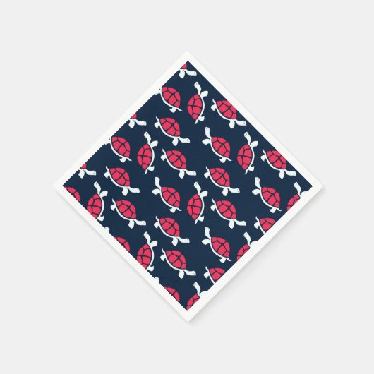 Donker thema schildpad servet (Hoek)