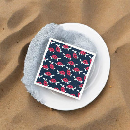 Donker thema schildpad servet