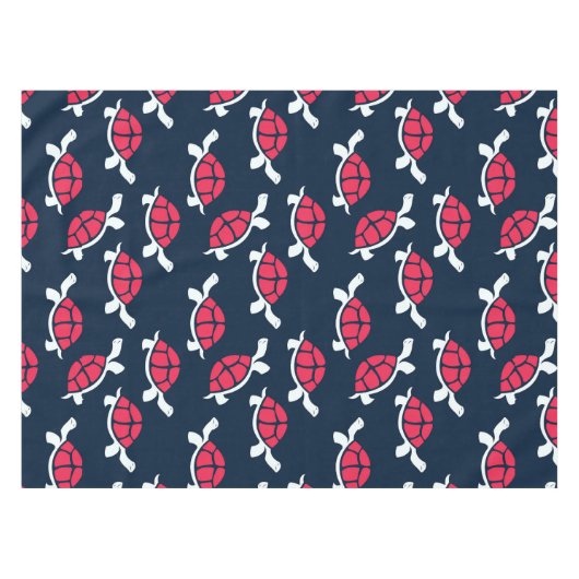 Donker thema schildpad tafelkleed (Voorkant (Horizontaal))