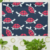 Donker thema schildpad theedoek (Gevouwen)