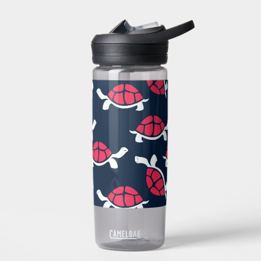 Donker thema schildpad waterfles (Links)