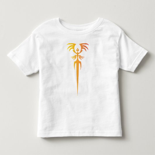Donker Tribal Phoenix Embleem – Mythisch Symbool Kinder Shirts (Voorkant)