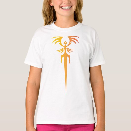 Donker Tribal Phoenix Embleem – Mythisch Symbool T-shirt (Voorkant)