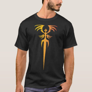 Donker Tribal Phoenix Embleem – Mythisch Symbool T-shirt
