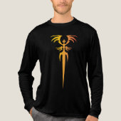 Donker Tribal Phoenix Embleem – Mythisch Symbool Tri-Blend Shirt (Voorkant volledig)