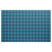 Donker Turkoois en Marineblauw Gingham Plaid Stof (Fat Quarter)