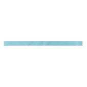 Donker turquoise geruit  satijnen lint (Voorkant)