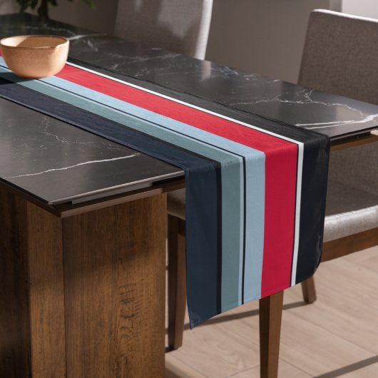 Donker uniform korte tafelloper