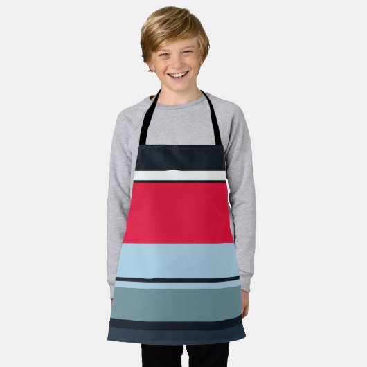 Donker uniform schort (Gedragen)