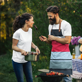 Donker uniform schort