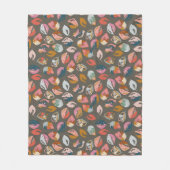 Donker Vallende bladeren gooien deken (Voorkant)