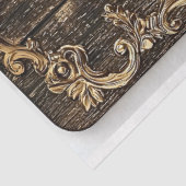 Donker verouderd hout, goud barokke rand AN6 decou Tissuepapier (Detail)