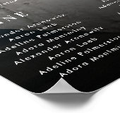 Donker Vervaagd Foto 12 Tafels Bruiloft Zitting Gr Poster (Hoek)