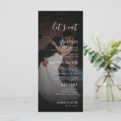 Donker vervaagde foto vervaging overlay Laten we b Menu (Staand voorkant)