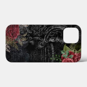 Donker Victoriaans Frans Roos Ephemera Case-Mate iPhone Case (Achterkant (horizontaal))
