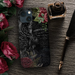 Donker Victoriaans Frans Roos Ephemera Case-Mate iPhone Case