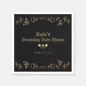 Donker Victoriaans Gotisch Halloween Baby shower Servet (Voorkant)