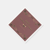 Donker Victoriaans Gotisch Halloween Baby shower Servet (Hoek)