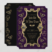Donker Victoriaans Gotische Volwassen Halloween Pa Kaart (Voorkant / Achterkant)