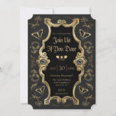 Donker Victoriaans Gotische Volwassen Halloween Pa Kaart (Voorkant)