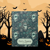 Donker Victoriaans Gotische Zombie Mermaid geperso Notitieboek