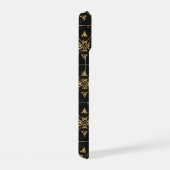 Donker Vierkant Patroon iPhone 15 Case (Rechterkant)