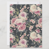 Donker Vintage Bloemenlogo | Prijsfolder (Achterkant)