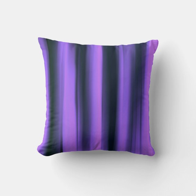 Donker Violet Abstracte Kunst Kussen (Voorkant)