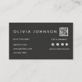 Donker Visitekaartje (Voorkant)