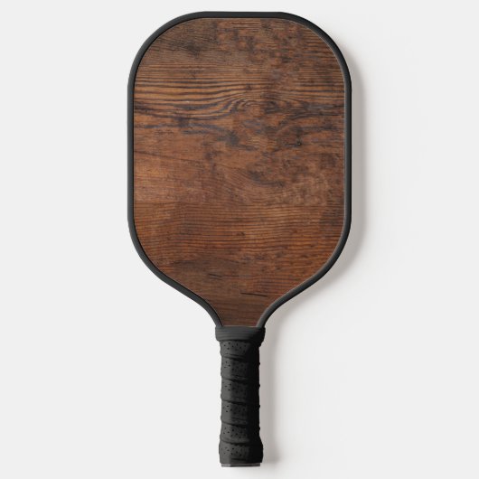 Donker walnotenhout pickleball paddle (Voorkant)